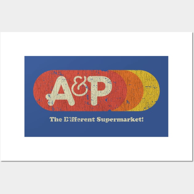 A&P Supermarket 1976 Vintage Wall Art by JCD666